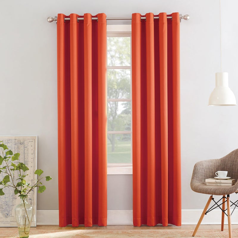Sun Zero Barrow Energy Efficient Grommet Curtain Single Panel - Image 1